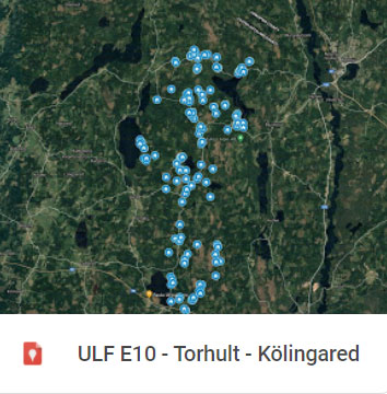 Karta över Torhult - Kölingared