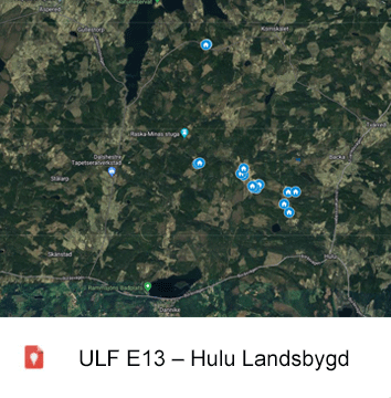 Karta över Hulu