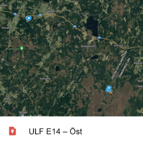 E14_ost Karta över fastigheter inom projekt E14 fiber