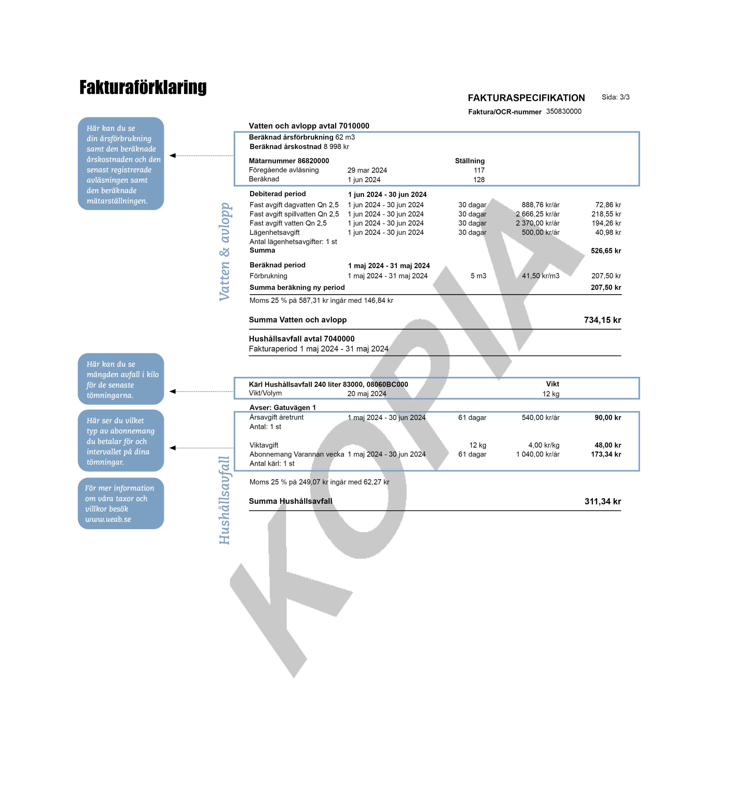 Fakturaförklaring sida 3