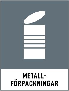 Avfall Sveriges symbol för metallförpackningar