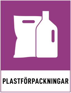 Avfall Sveriges symbol för plastförpackningar