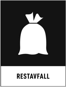 Avfall Sveriges symbol för restavfall