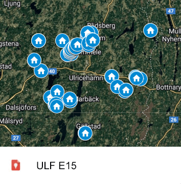 ULF_E15 Karta över fiberprojekt ULF E15
