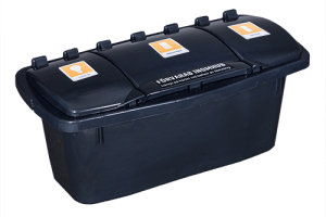 elektronikbox_ny En elektronikbox med sorteringsfack för ljuskällor, småelektronik och batterier