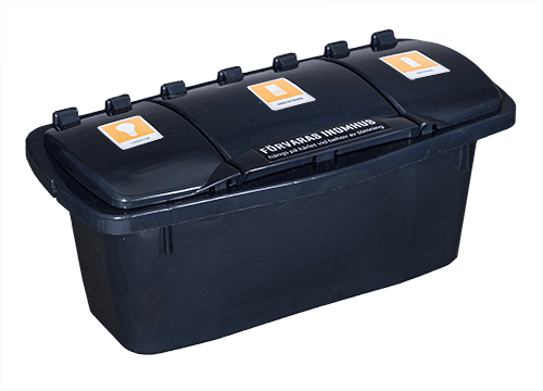 elektronikbox_ny En elektronikbox med sorteringsfack för ljuskällor, småelektronik och batterier